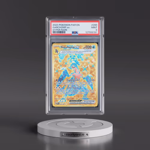 2023 Pokémon Par EN-Paradox Rift #260 Garchomp EX - Holo Hyper Rare (PSA 9 MINT)