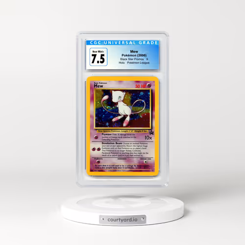 1999 Black Star Promos #9 Mew - Holo Pokémon League (CGC 7.5 NM+)