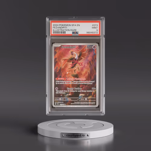 2024 Pokémon Sfa EN-Shrouded Fable #073 Fezandipiti - Illustration Rare (PSA 9 MINT)
