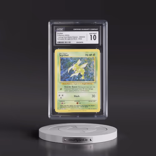 2023 Pokémon CLV-Trading Card Game Classic Venusaur & Lugia EX Deck #006 Scyther (CGC 10 GEM MINT)