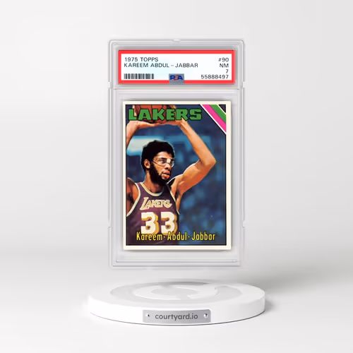 1975 Topps #90 Kareem Abdul-Jabbar (PSA 7 NM)