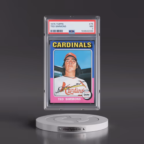 1975 Topps #75 Ted Simmons (PSA 7 NM)