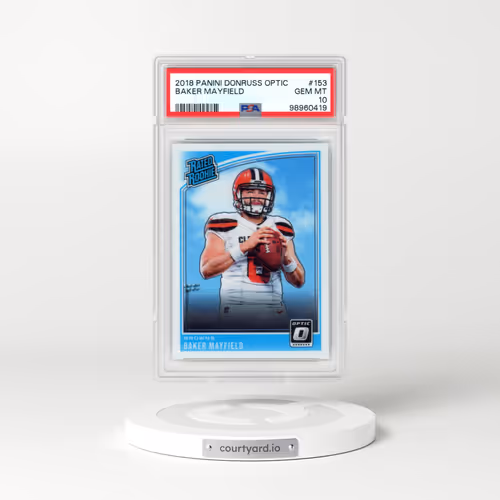 2018 Panini Donruss Optic #153 Baker Mayfield (PSA 10 GEM MINT)