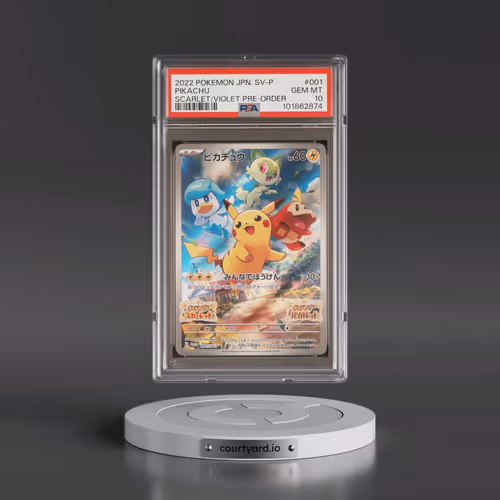 2022 Pokémon SV Promo #001 Pikachu - Scarlet & Violet Pre-Order (PSA 10 GEM MINT)