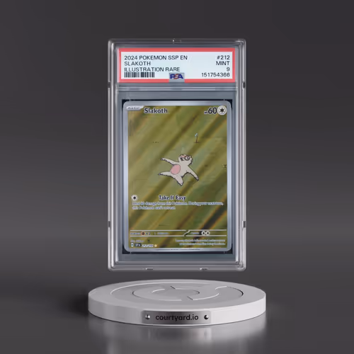 2024 Pokémon Ssp EN-Surging Sparks #212 Slakoth - Illustration Rare (PSA 9 MINT)