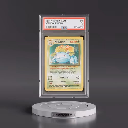 1999 Pokémon Game #15 Venusaur - Holo (PSA 5 EX)