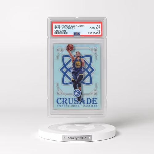 2016 Panini Excalibur Crusade #2 Stephen Curry (PSA 10 GEM MINT)