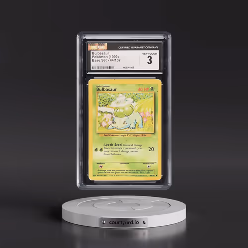 1999 Base Set #44/102 Bulbasaur (CGC 3 VG)