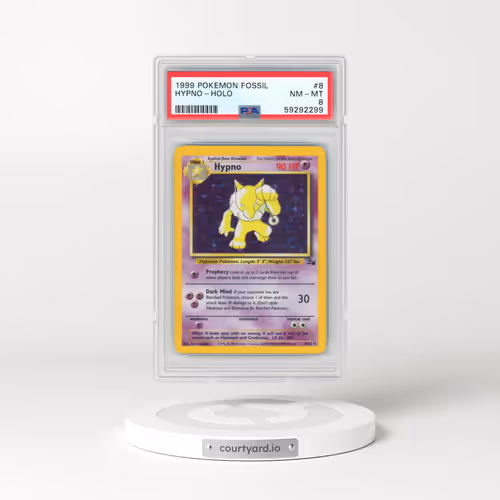 1999 Pokémon Fossil #8 Hypno - Holo (PSA 8 NM-MT)