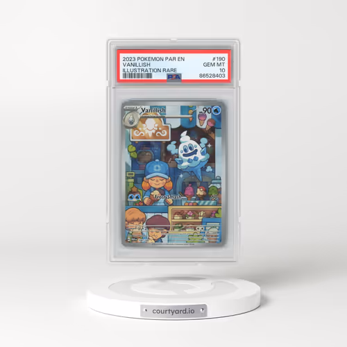 2023 Pokémon Par EN-Paradox Rift #190 Vanillish - Illustration Rare (PSA 10 GEM MINT)