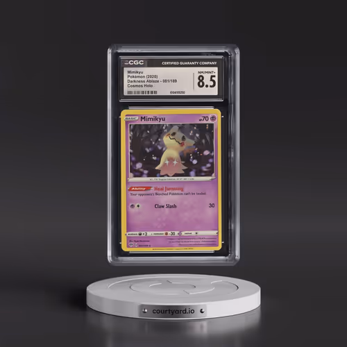 2020 Darkness Ablaze #081/189 Mimikyu - Cosmos Holo (CGC 8.5 NM-MT+)