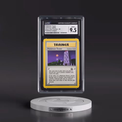 1999 Black Star Promos #42 Pokémon Tower - Pokémon League (CGC 9.5 MINT+)