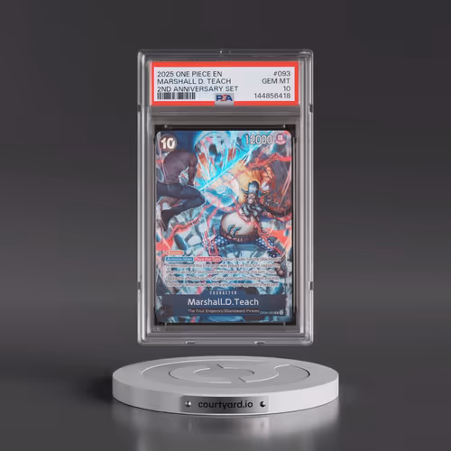 2025 One Piece English Version 2nd Anniversary Set #093 Marshall D. Teach (PSA 10 GEM MINT)