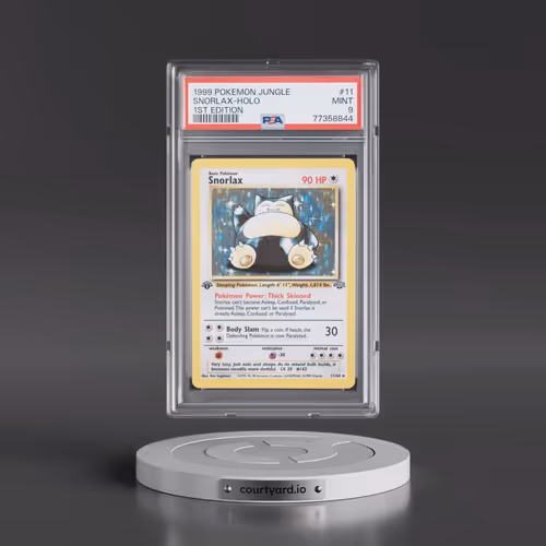 1999 Pokémon Jungle #11 Snorlax - 1st Edition Holo (PSA 9 MINT)