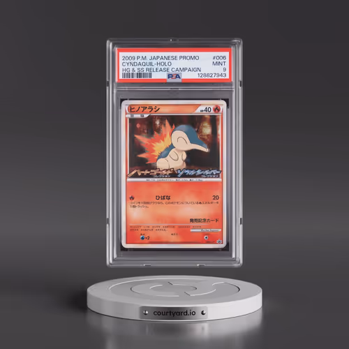 2009 Pokémon Promo #006 Cyndaquil - Holo HG & SS Release Campaign (PSA 9 MINT)