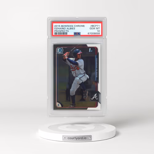 2015 Bowman Chrome Prospects #BCP71 Ozhaino Albies (PSA 10 GEM MINT)