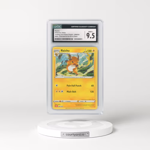 2023 Trading Card Game Classic - CLV, CLC, CLB #009/034 Raichu - Holo Charizard & Ho-Oh ex Deck - CLC (CGC 9.5 MINT+)