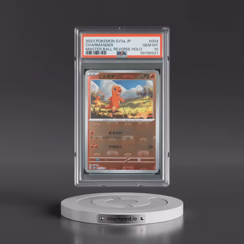 2023 Pokémon Sv2a-Pokemon 151 #004 Charmander - Reverse Holo Master Ball (PSA 10 GEM MINT)
