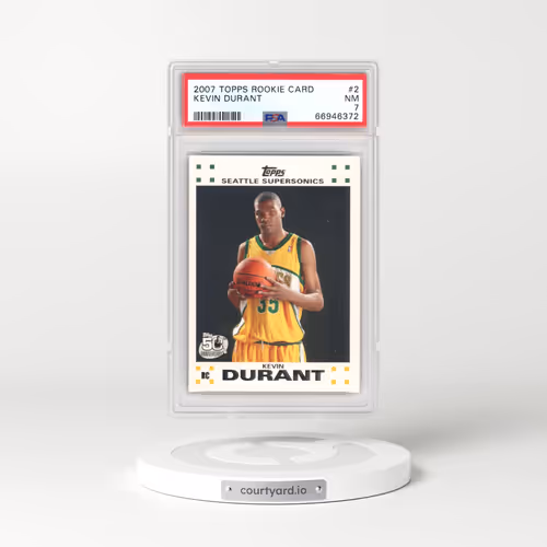 2007 Topps Rookie Card #2 Kevin Durant (PSA 7 NM)