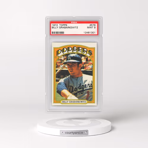 1972 Topps #578 Billy Grabarkewitz (PSA 9 MINT)