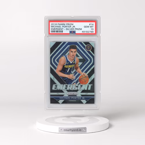 2018 Panini Prizm Emergent #14 Michael Porter Jr. - Silver Prizm (PSA 10 GEM MINT)