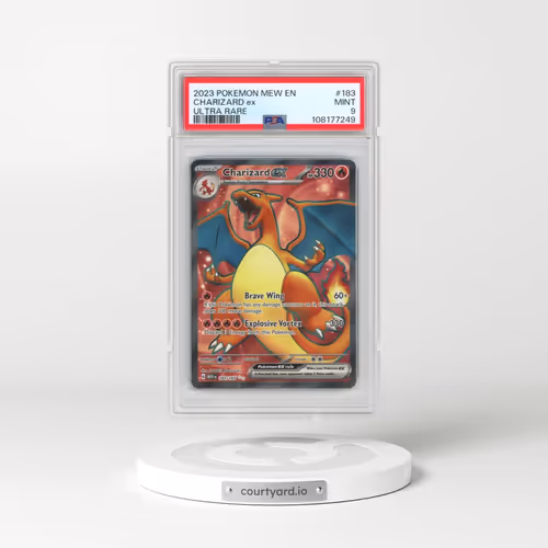 2023 Pokémon Mew EN-151 #183 Charizard EX - Holo Ultra Rare (PSA 9 MINT)