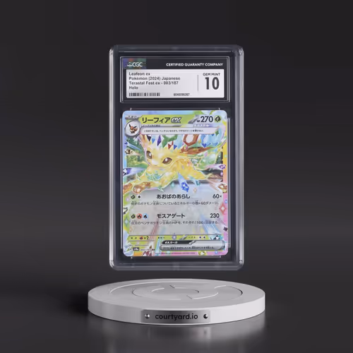 2024 High Class Pack: Terastal Fest ex - sv8a #003/187 Leafeon ex - Holo (CGC 10 GEM MINT)
