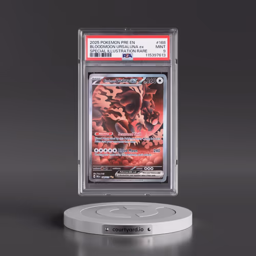 2025 Pokémon Pre EN-Prismatic Evolutions #168 Bloodmoon Ursaluna EX - Holo Special Illustration Rare