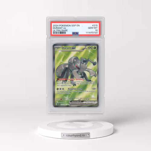 2024 Pokémon Ssp EN-Surging Sparks #215 Durant EX - Holo Ultra Rare (PSA 10 GEM MINT)