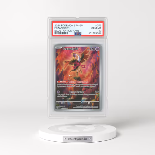 2024 Pokémon Sfa EN-Shrouded Fable #073 Fezandipiti - Illustration Rare (PSA 10 GEM MINT)