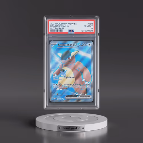 2023 Pokémon Mew EN-151 #190 Kangaskhan EX - Holo Ultra Rare (PSA 10 GEM MINT)