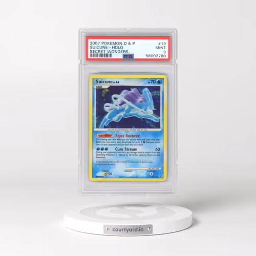 2007 Pokémon Diamond & Pearl Secret Wonders #19 Suicune - Holo (PSA 9 MINT)