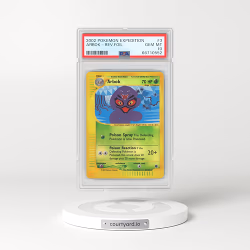 2002 Pokémon Expedition #3 Arbok - Reverse Foil (PSA 10 GEM MINT)