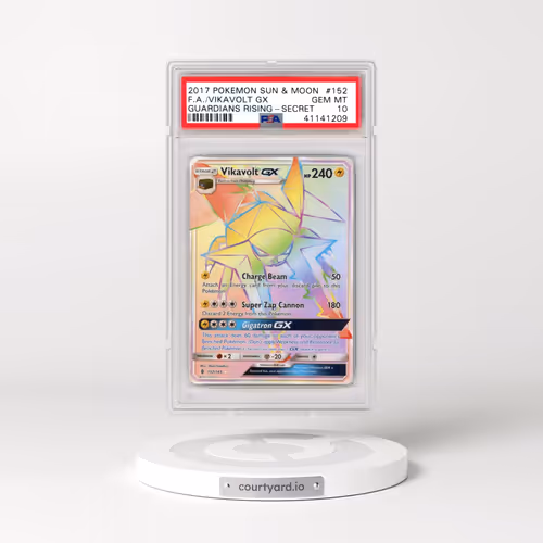 2017 Pokémon Sun & Moon Guardians Rising #152 Vikavolt GX - Holo Full Art Secret (PSA 10 GEM MINT)