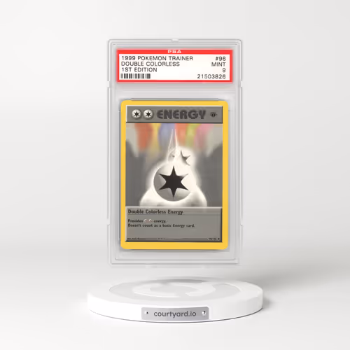 1999 Base Set #96 Double Colorless Energy - 1st Edition 1st Edition (PSA 9 MINT)