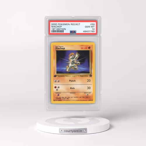 2000 Pokémon Rocket #59 Machop - 1st Edition (PSA 10 GEM MINT)