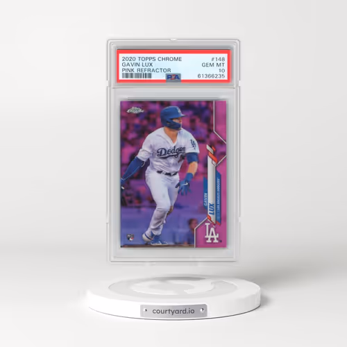 2020 Topps Chrome #148 Gavin Lux - Pink Refractor (PSA 10 GEM MINT)