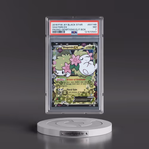 2016 Pokémon XY Black Star Promo #XY148 Shaymin EX - Holo Generations Elite Trainer Box (PSA 7 NM)