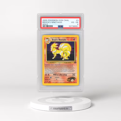 2000 Pokémon Gym Challenge #3 Brock's Ninetales - Holo (PSA 4 VG-EX)