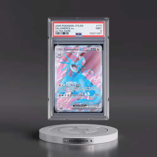 2025 Pokémon Jtg EN-Journey Together #177 Salamence EX - Holo Ultra Rare (PSA 9 MINT)