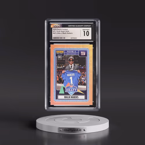 2025 Panini Instant #NFLDNA-3 Malik Nabers (CGC 10 GEM MINT)