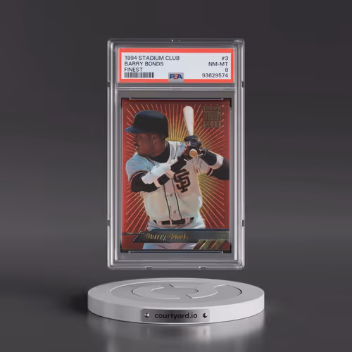 1994 Stadium Club Finest #3 Barry Bonds (PSA 8 NM-MT)