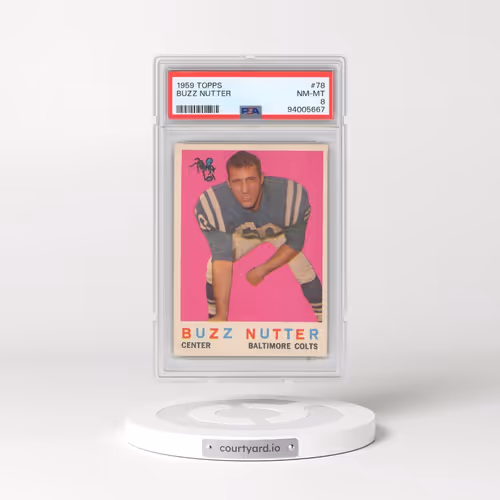 1959 Topps #78 Buzz Nutter (PSA 8 NM-MT)