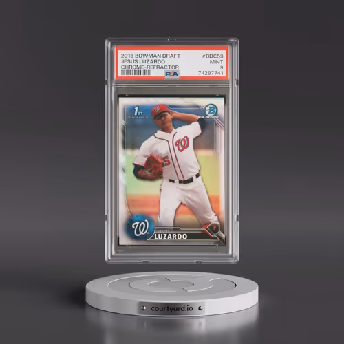 2016 Bowman Draft #BDC59 Jesus Luzardo - Chrome-Refractor (PSA 9 MINT)