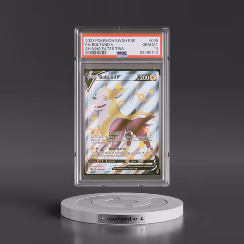 2021 Pokémon Swsh Black Star Promo #085 Boltund V - Holo Full Art Shining Fates Tins (PSA 10 GEM MIN