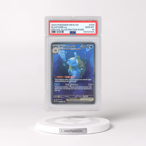 2023 Pokémon Mew EN-151 #200 Blastoise EX - Holo Special Illustration Rare (PSA 10 GEM MINT)