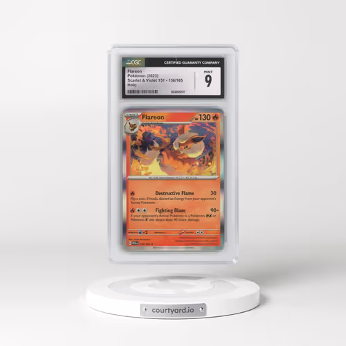 2023 Scarlet & Violet 151 - MEW EN #136/165 Flareon - Holo (CGC 9 MINT)
