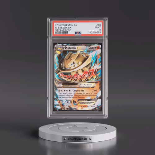 2016 Pokémon XY Steam Siege #68 M Steelix EX - Holo (PSA 9 MINT)