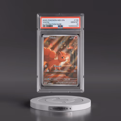 2025 Pokémon Meg EN-Mega Evolution #138 Vulpix - Illustration Rare (PSA 10 GEM MINT)