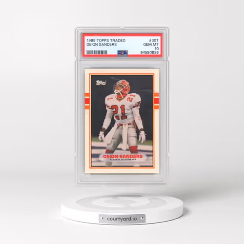 1989 Topps Traded #30T Deion Sanders (PSA 10 GEM MINT)